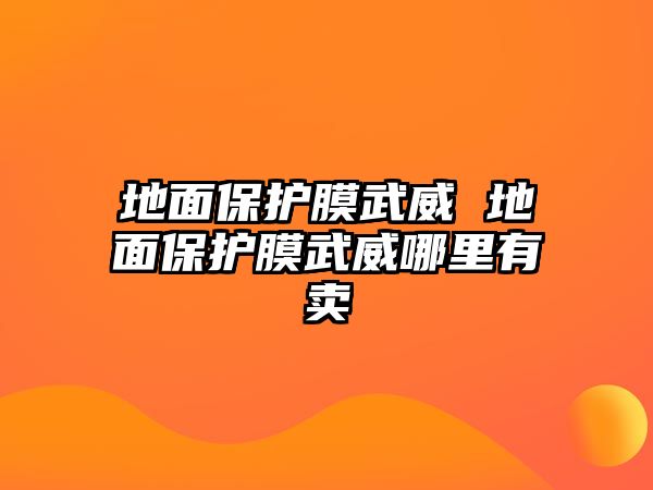 地面保護(hù)膜武威 地面保護(hù)膜武威哪里有賣