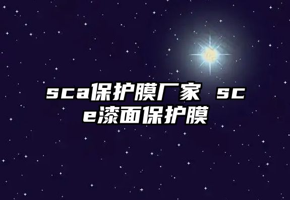 sca保護(hù)膜廠家 sce漆面保護(hù)膜