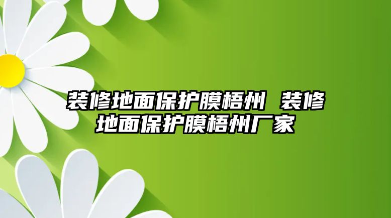 裝修地面保護(hù)膜梧州 裝修地面保護(hù)膜梧州廠家