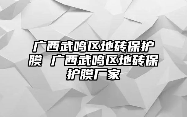 廣西武鳴區(qū)地磚保護(hù)膜 廣西武鳴區(qū)地磚保護(hù)膜廠家